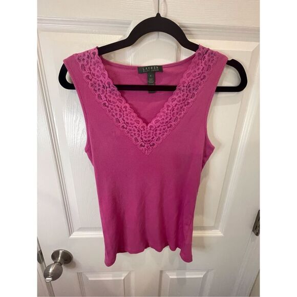 Women’s lot bundle Lauren Ralph Lauren sleeveless tanks size medium - Picture 4 of 11